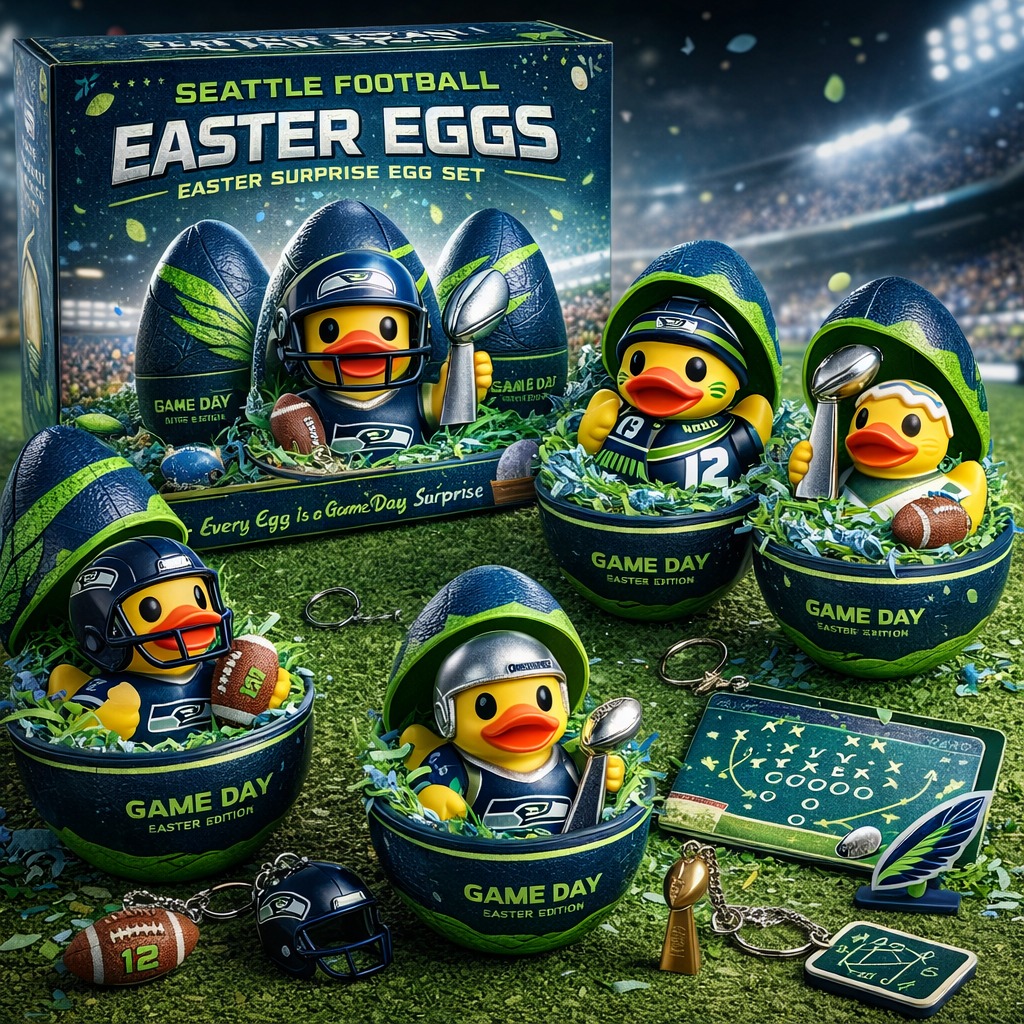 Seattle Seahawks Easter Surprise Egg Gift Set