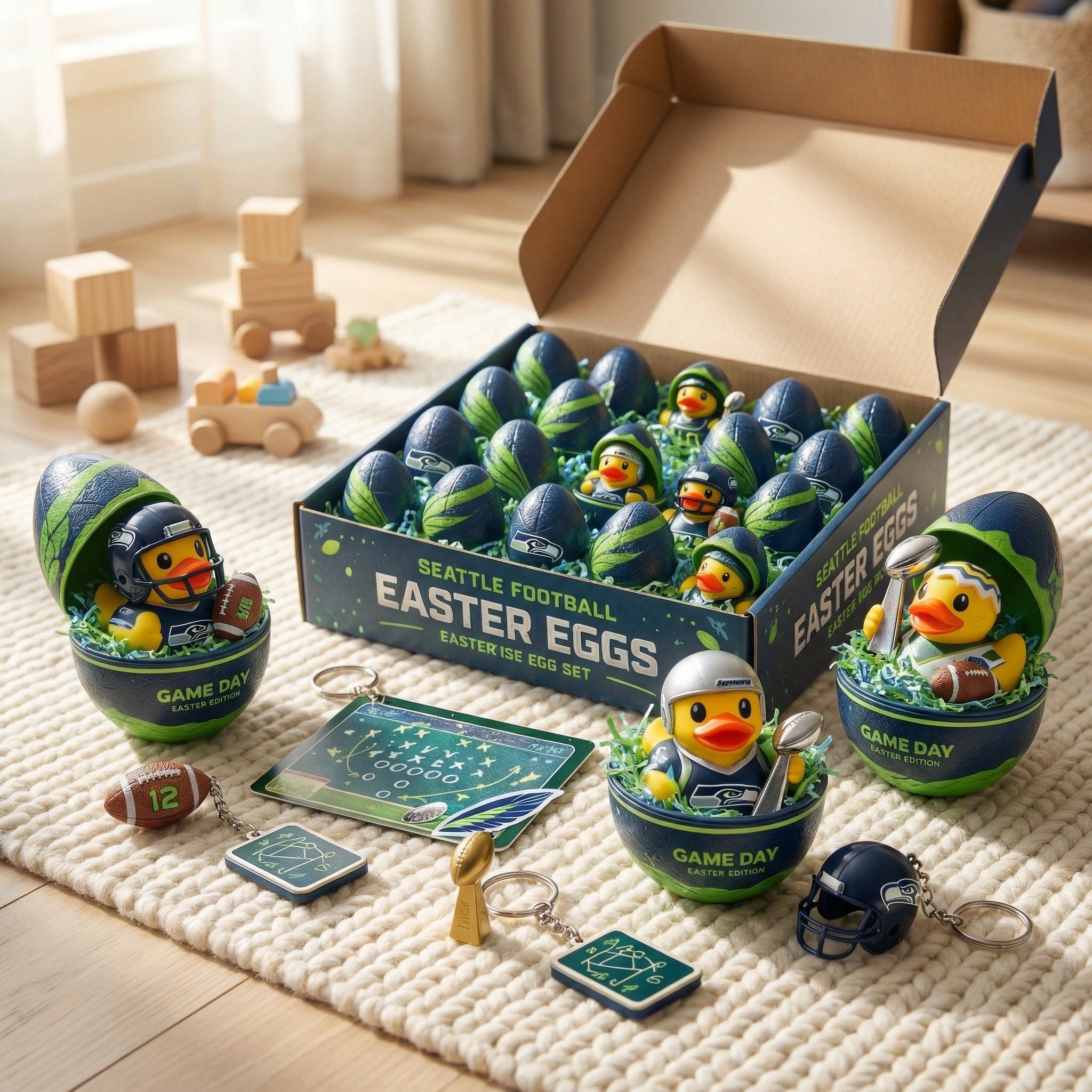 Seattle Seahawks Easter Surprise Egg Gift Set
