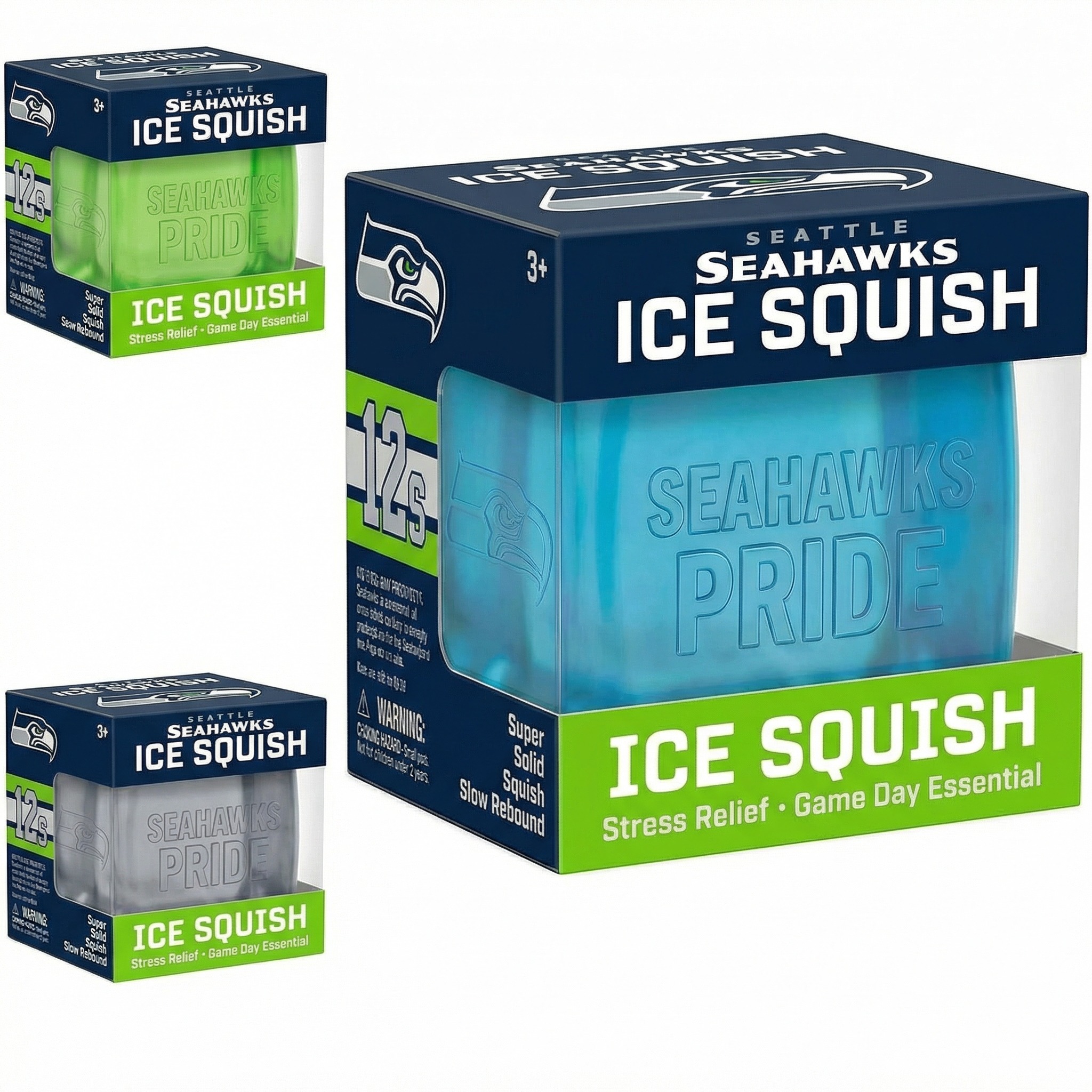 💙💚 Seattle Seahawks Sensory Squeeze Toy– Game Day Stress Relief Essential