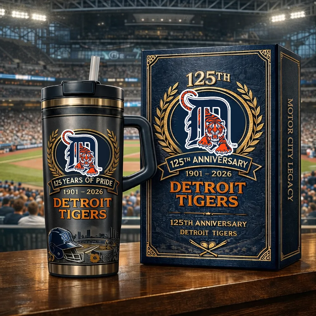 Detroit Tigers 125th Anniversary Insulated Tumbler