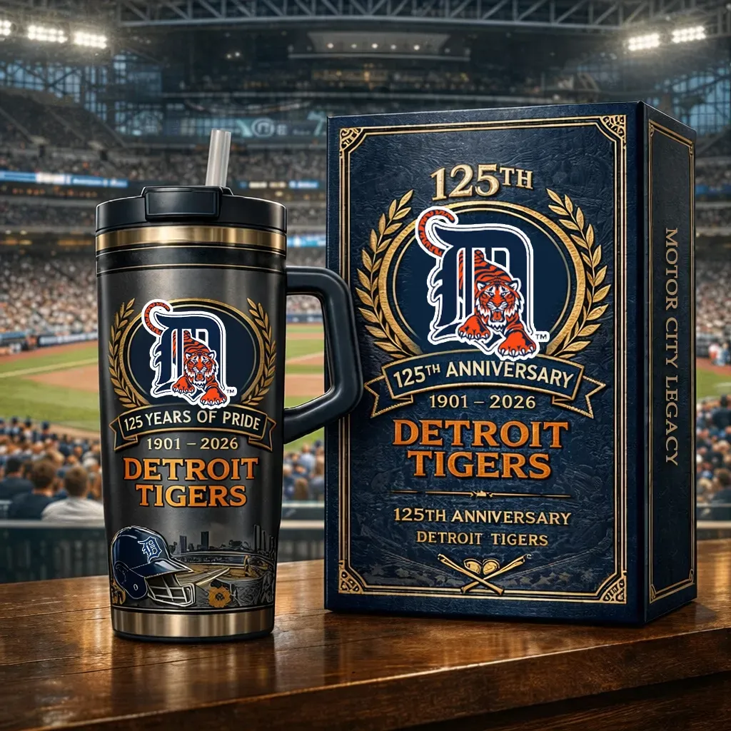 Detroit Tigers 125th Anniversary Insulated Tumbler