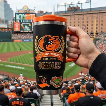 BALTIMORE ORIOLES 125TH ANNIVERSARY TUMBLER (1901–2026)