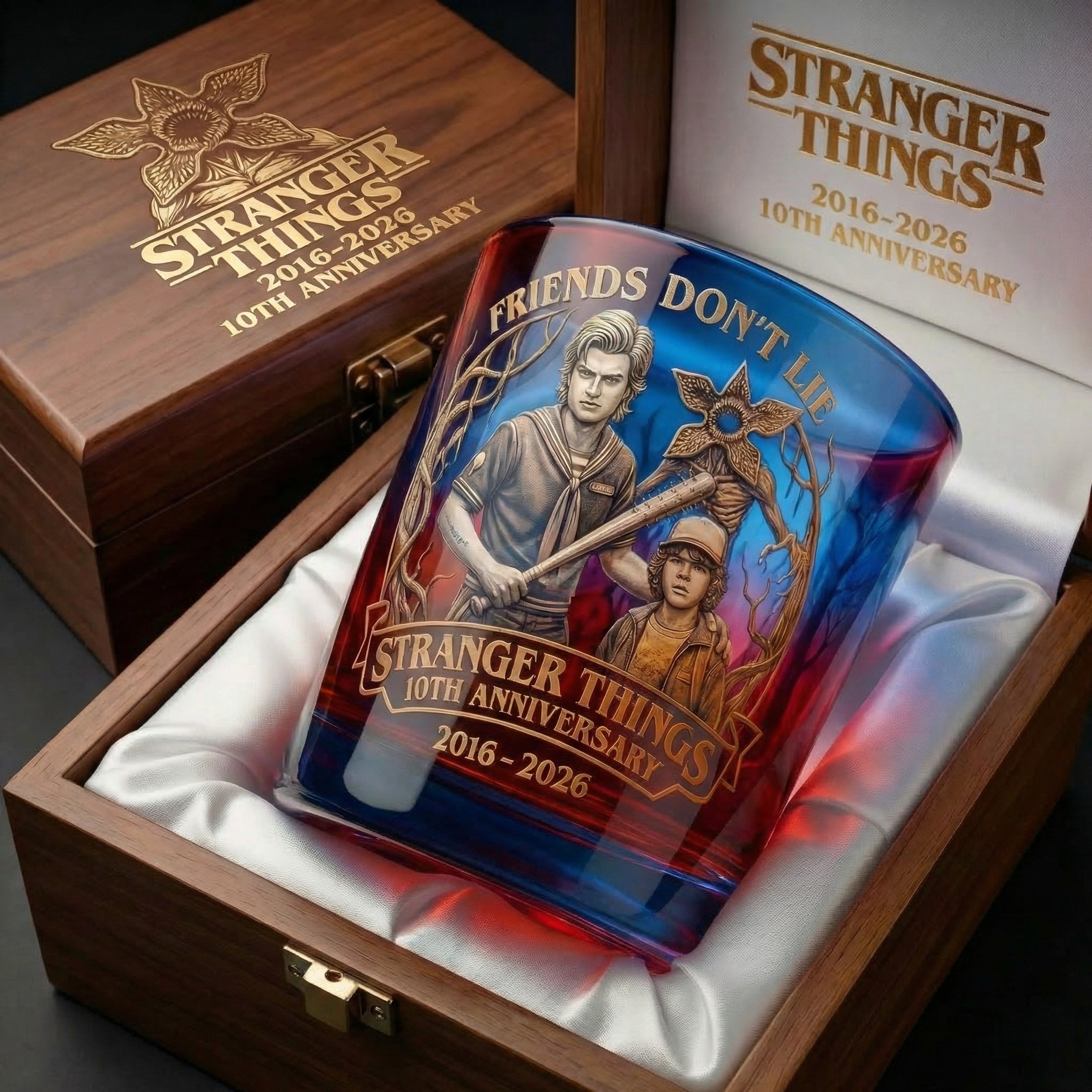 Stranger Things 10th Anniversary Collectible Glass