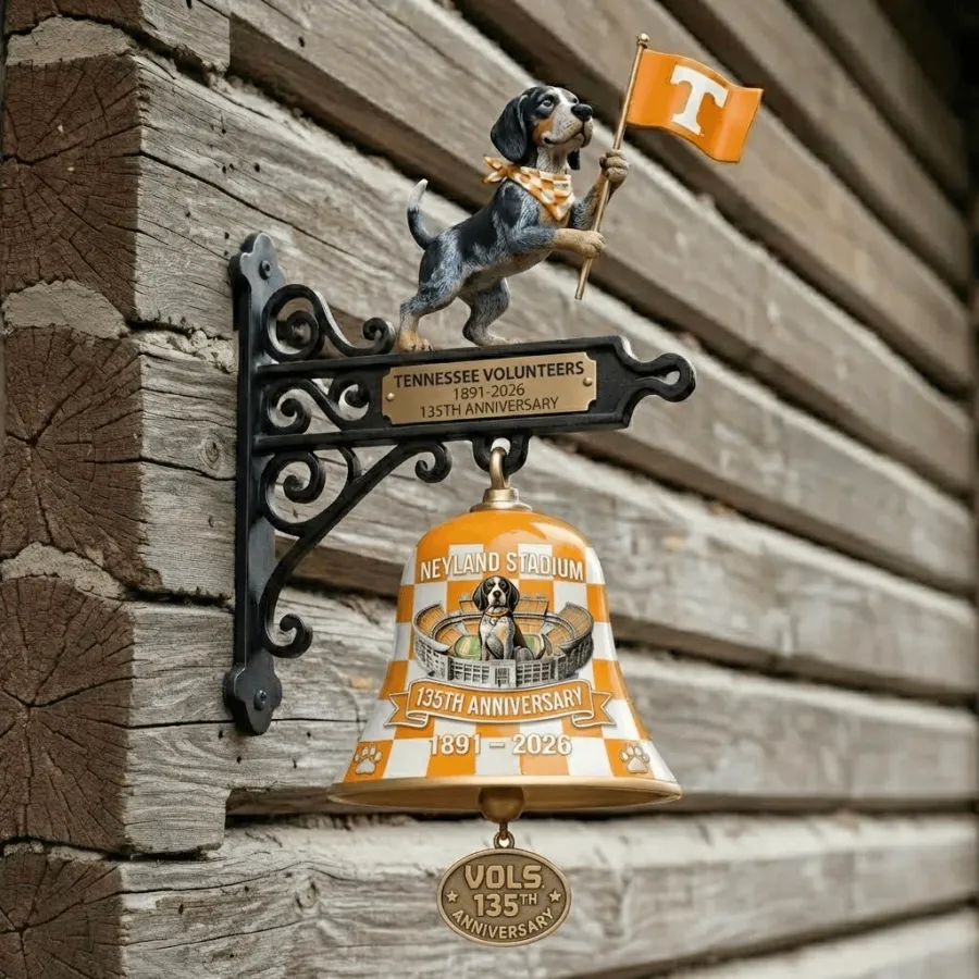 Tennessee Volunteers 135th Anniversary Commemorative Wall Bell 🔔🏈