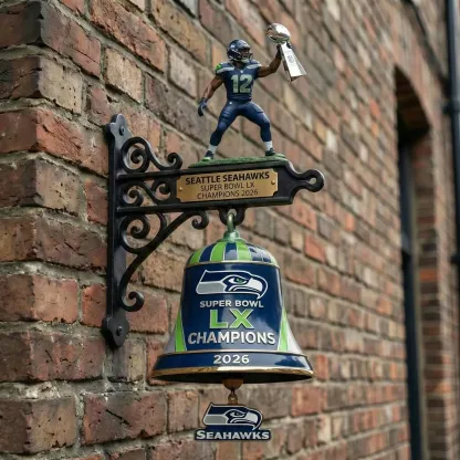  Seahawks Super Bowl LX 2026 Champions Commemorative Wall Bell