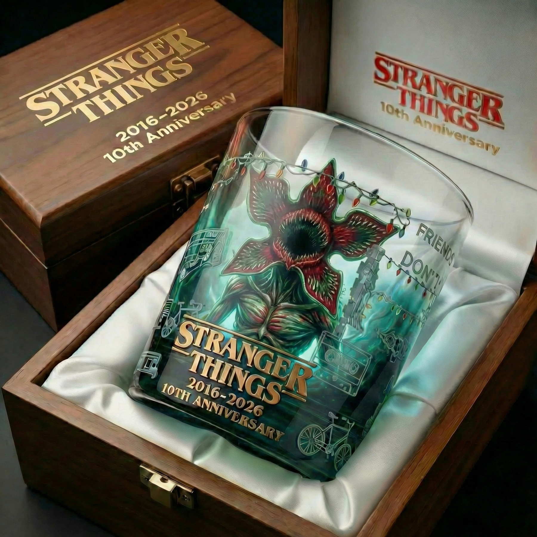 Stranger Things 10th Anniversary Collectible Glass