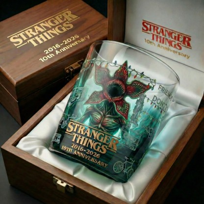 Stranger Things 10th Anniversary Collectible Glass