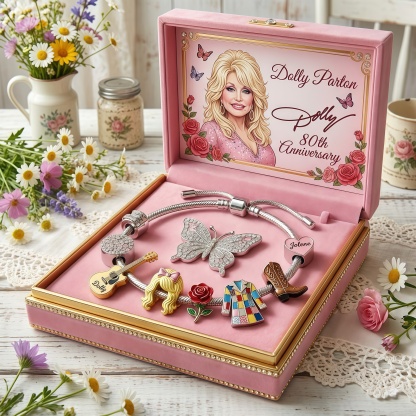  Dolly Parton 80th Anniversary Commemorative Adjustable Limited Edition Bracelet