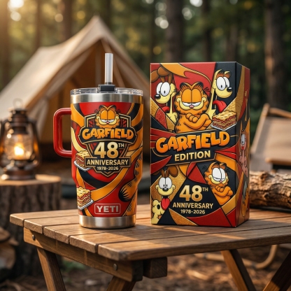 Garfield 48th Anniversary YETI Tumbler