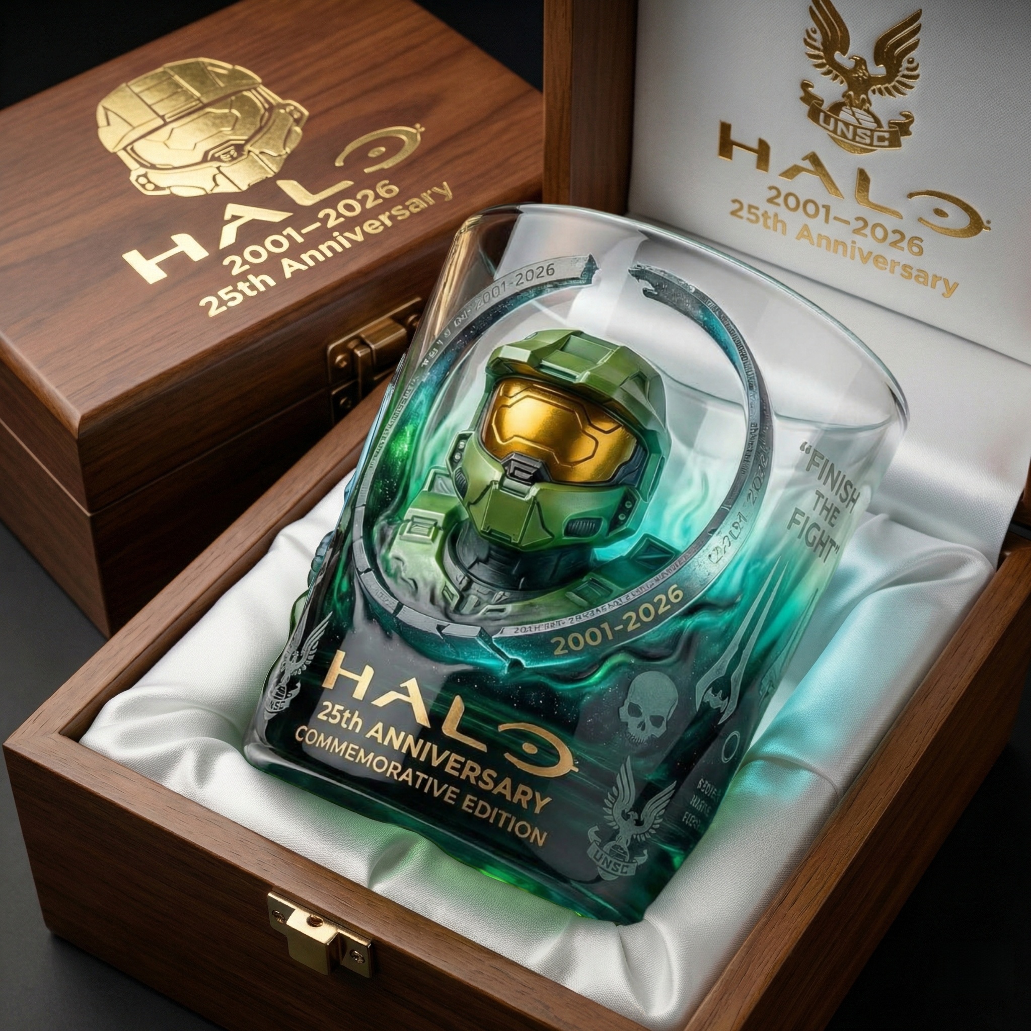 Halo 25th Anniversary Collector Glass
