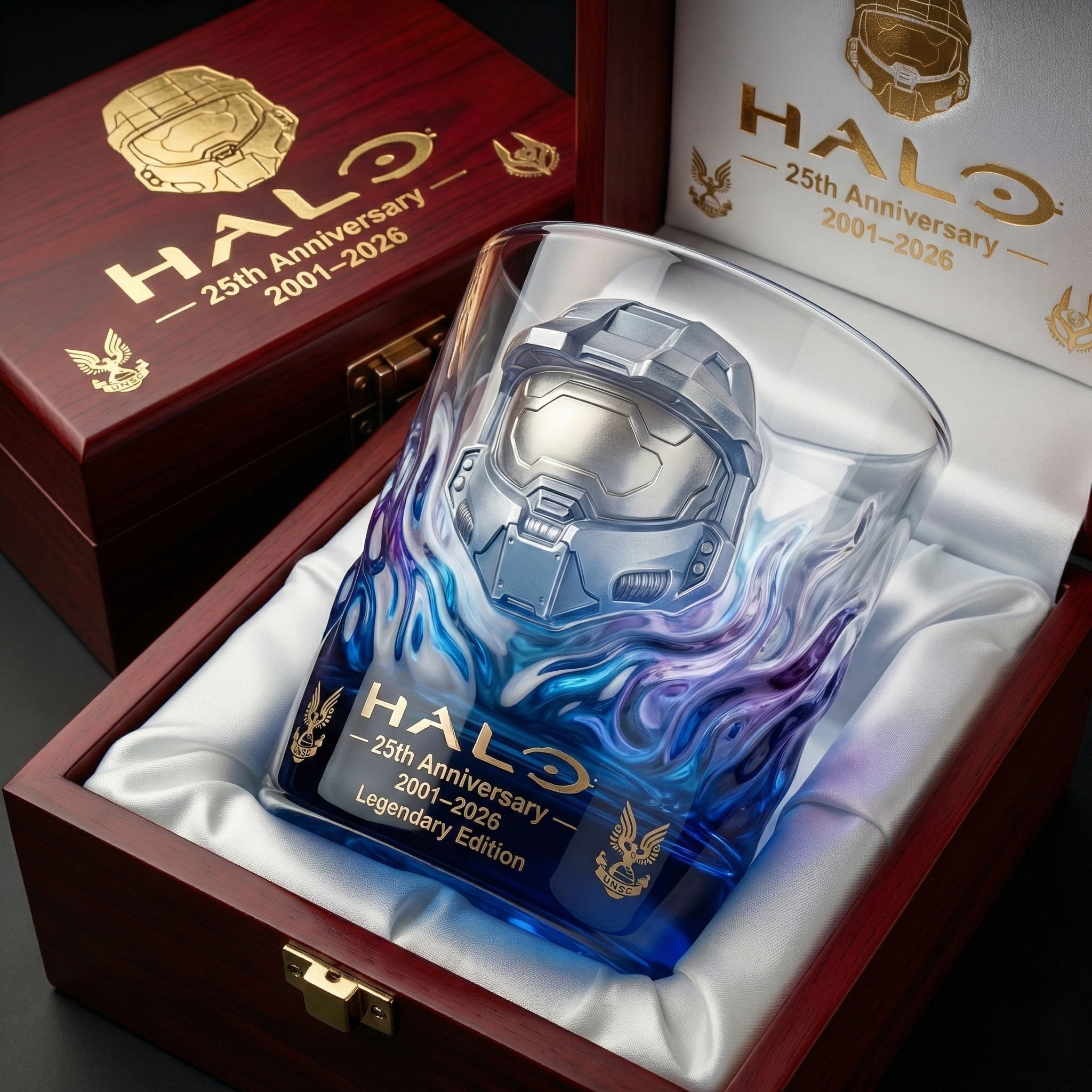 Halo 25th Anniversary Collector Glass