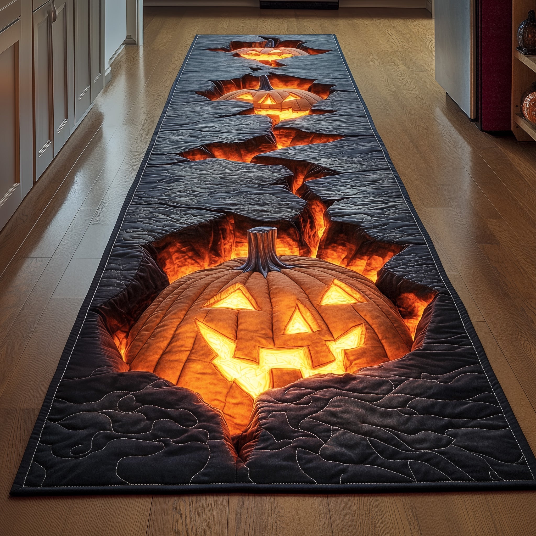 Halloween Pumpkin Runner Rug