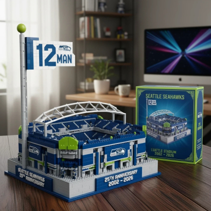 Seattle Seahawks Lumen Field Stadium Collectible Building Blocks Set
