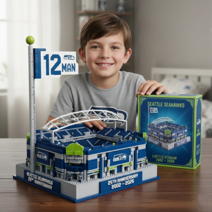 Seattle Seahawks Lumen Field Stadium Collectible Building Blocks Set