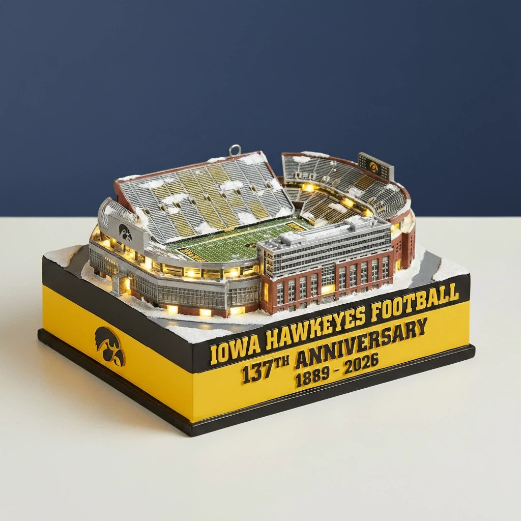 Iowa Hawkeyes Football 137th Anniversary Kinnick Stadium Light-Up Collectible Model