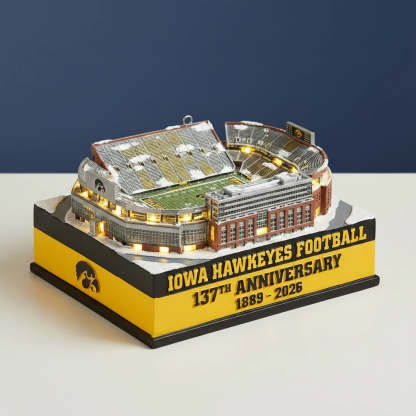 Iowa Hawkeyes Football 137th Anniversary Kinnick Stadium Light-Up Collectible Model