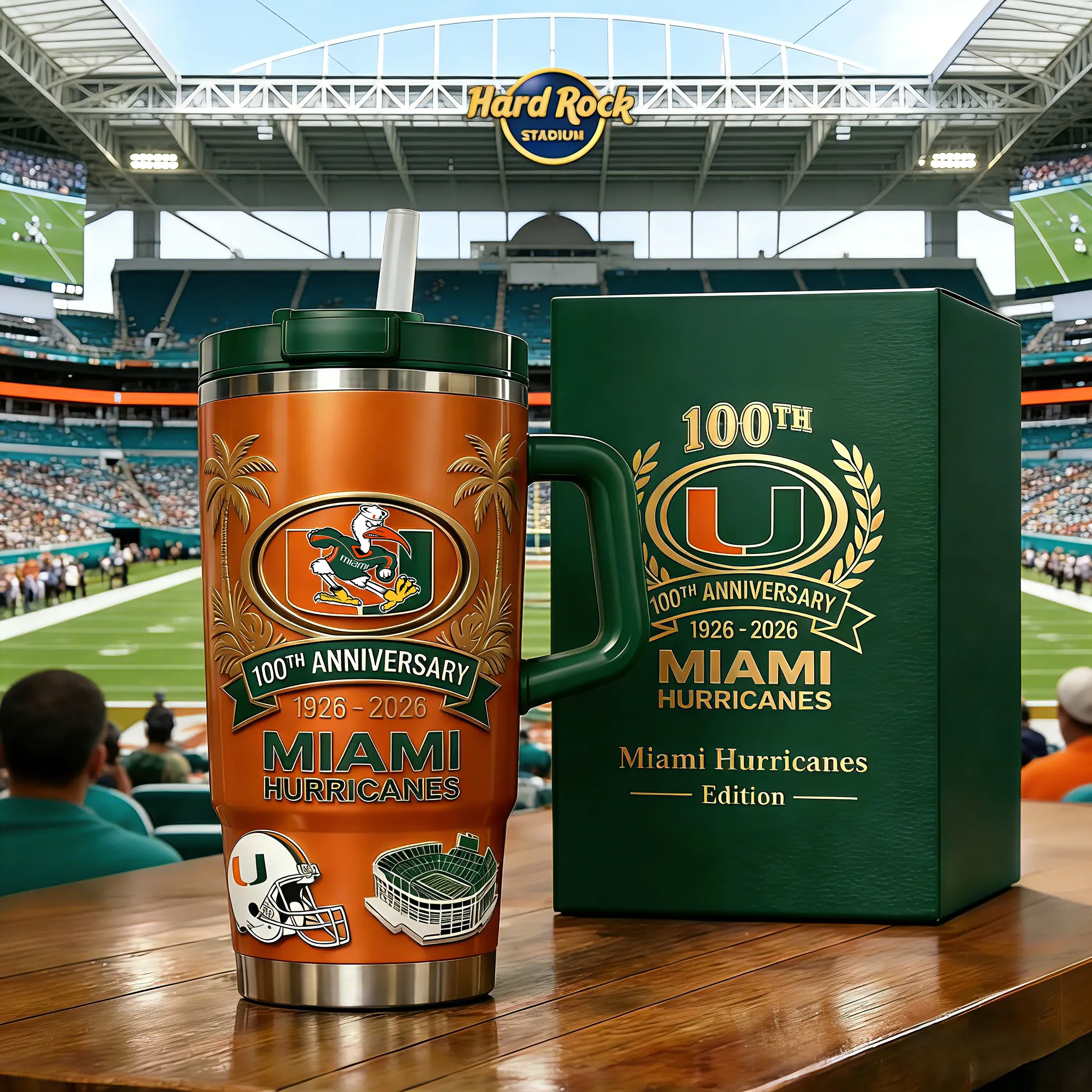 Miami Hurricanes 100TH ANNIVERSARY Tumbler