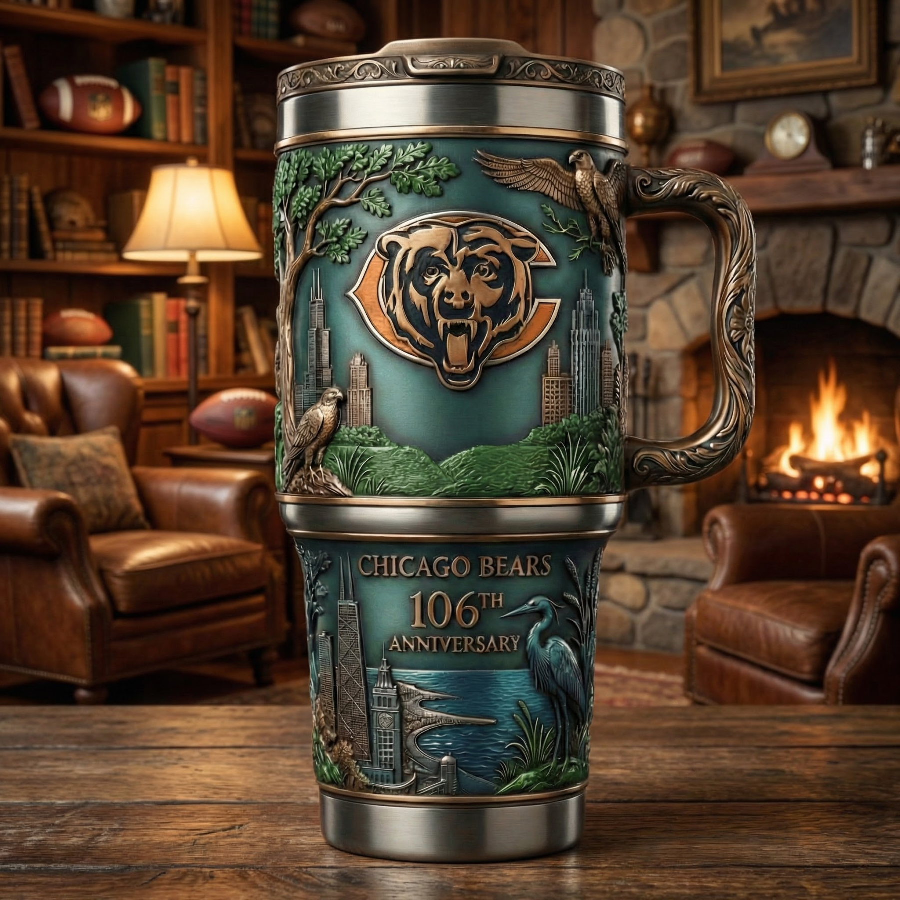 Chicago Bears 106th Anniversary Insulated Tumbler