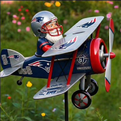 New England Patriots 67th Anniversary Commemorative Garden Windmill