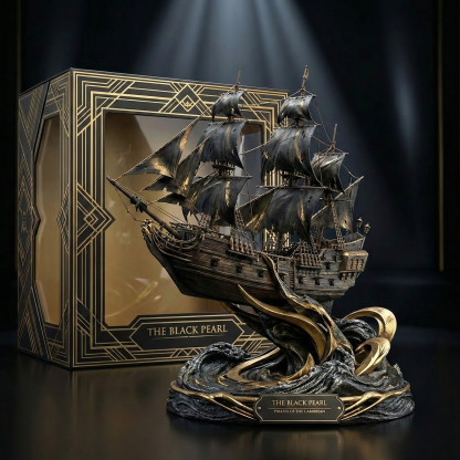 The Black Pearl Ship Model