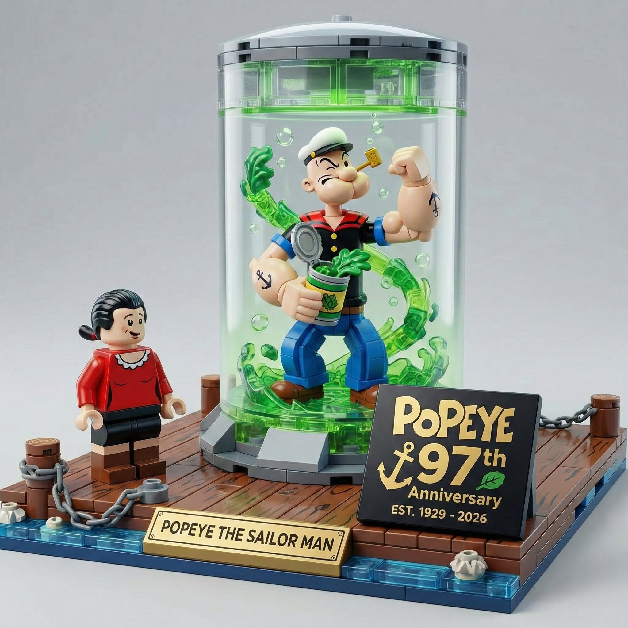 Popeye 97th Anniversary Collector Display Statue