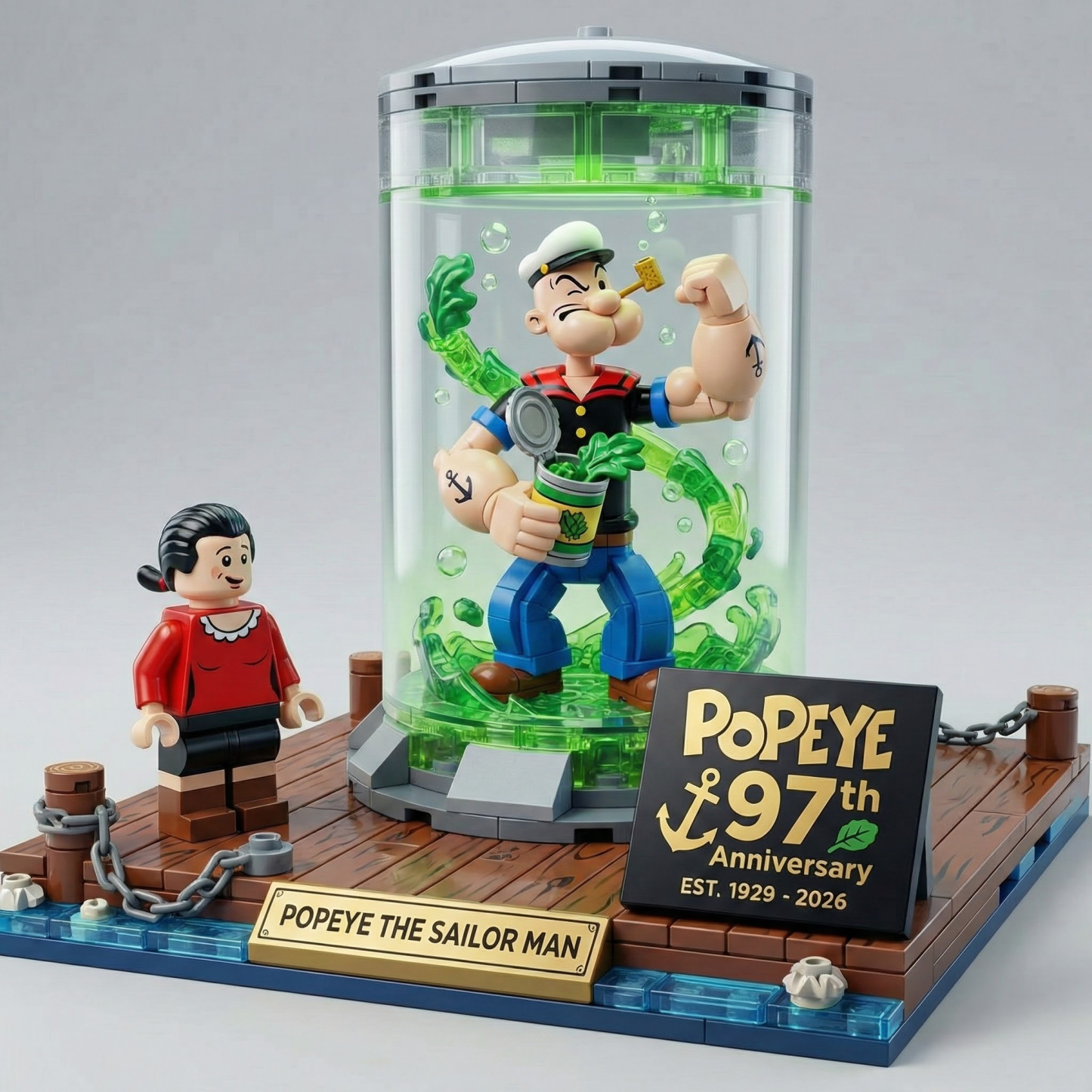 Popeye 97th Anniversary Collector Display Statue