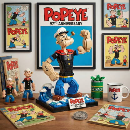 Popeye 97th Anniversary Collector Display Statue