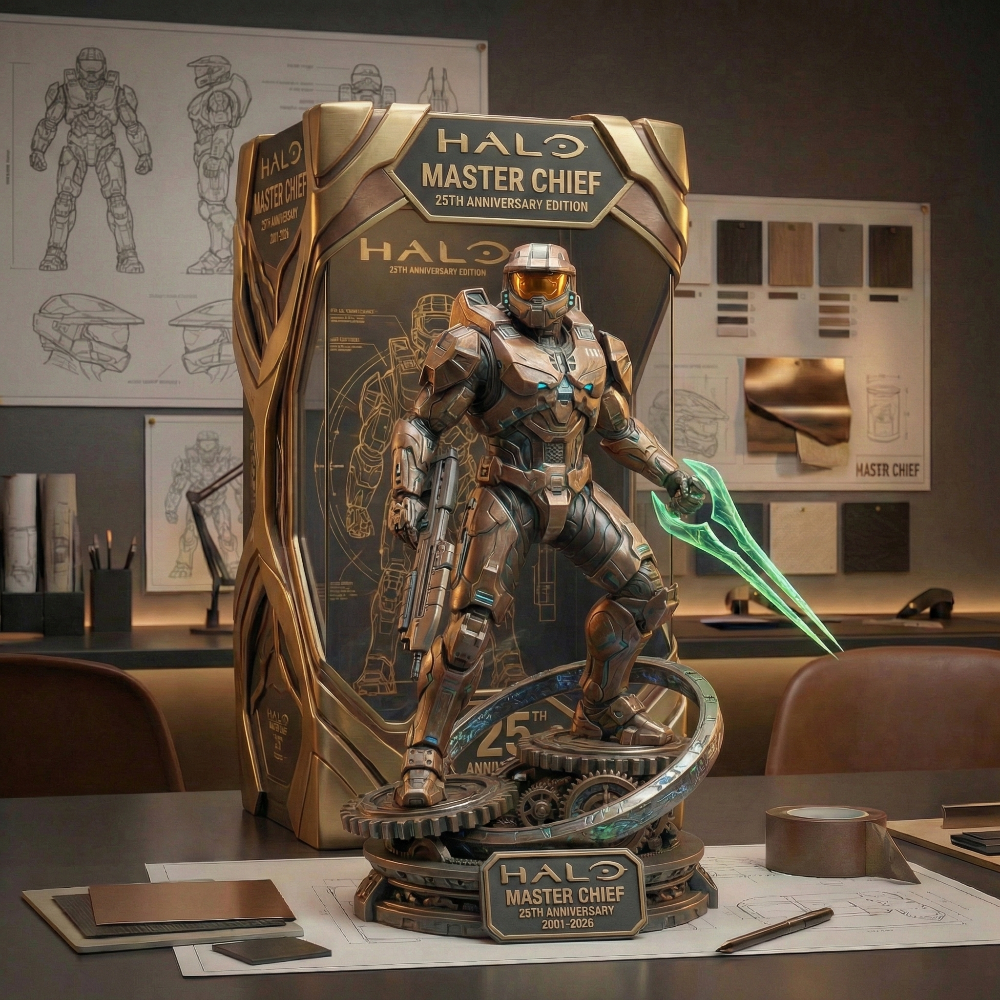 HALO 25th Anniversary Edition Statue