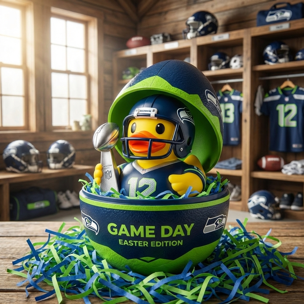 Seattle Seahawks Easter Surprise Egg Gift Set