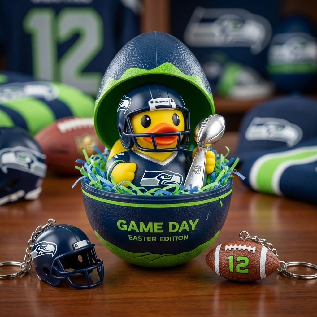 Seattle Seahawks Easter Surprise Egg Gift Set