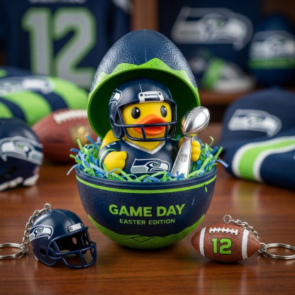 Seattle Seahawks Easter Surprise Egg Gift Set