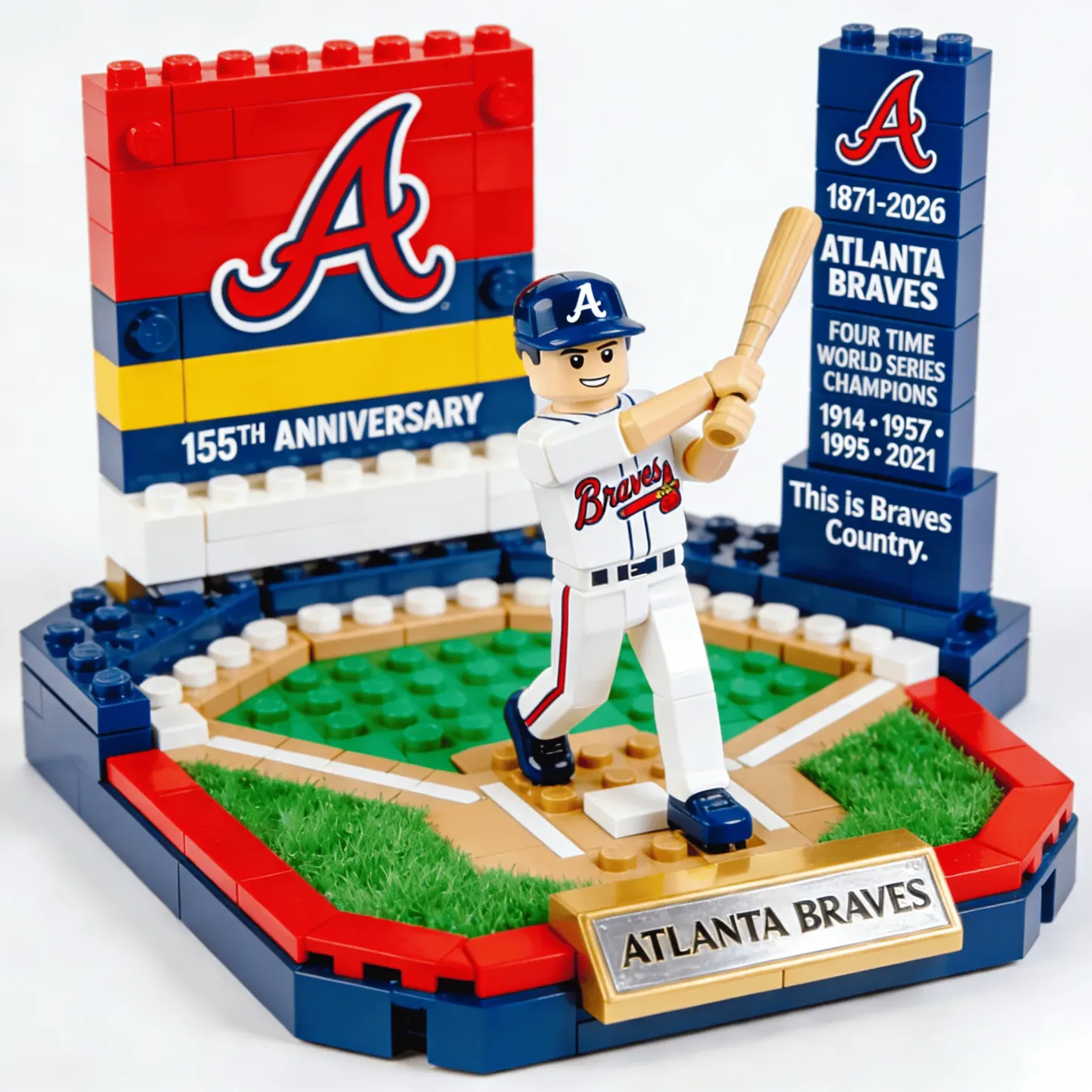 Atlanta Braves 155th Anniversary Brick Edition