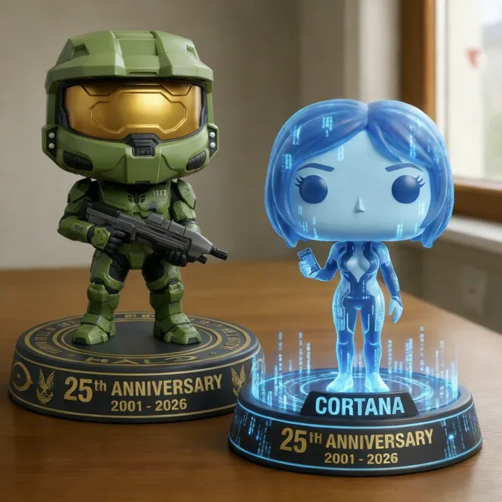  Halo 25th Anniversary Master Chief & Cortana Collector Figures