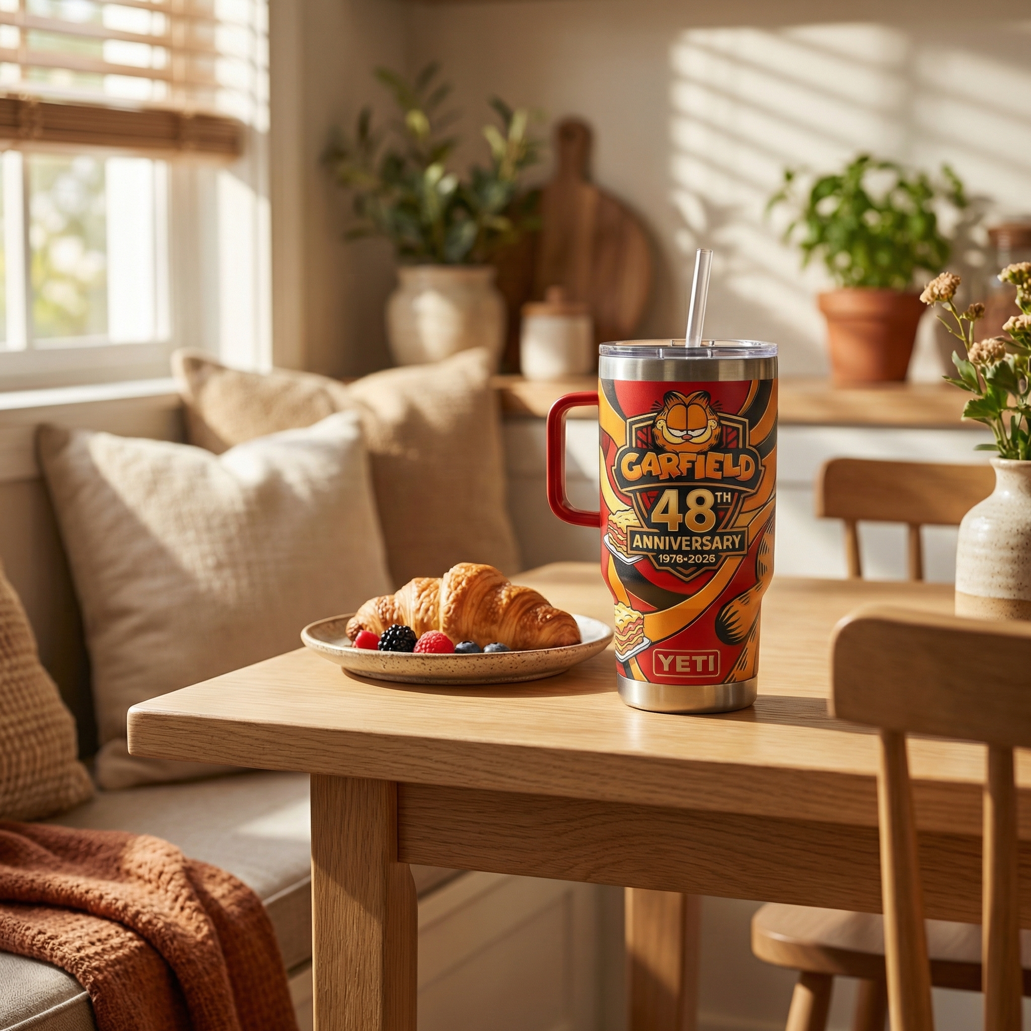 Garfield 48th Anniversary YETI Tumbler