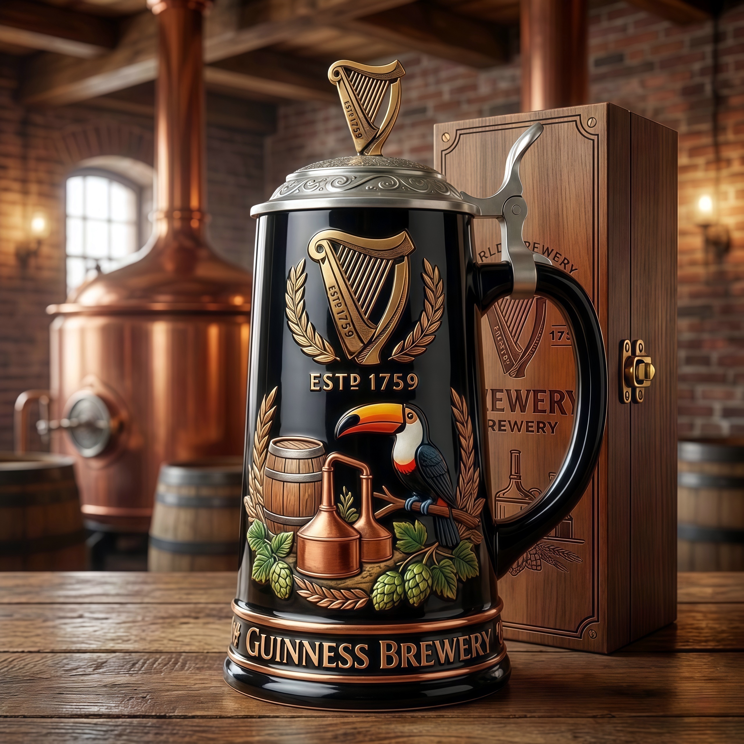 Guinness Brewery ESTD 1759 Heritage Collector’s Beer Stein