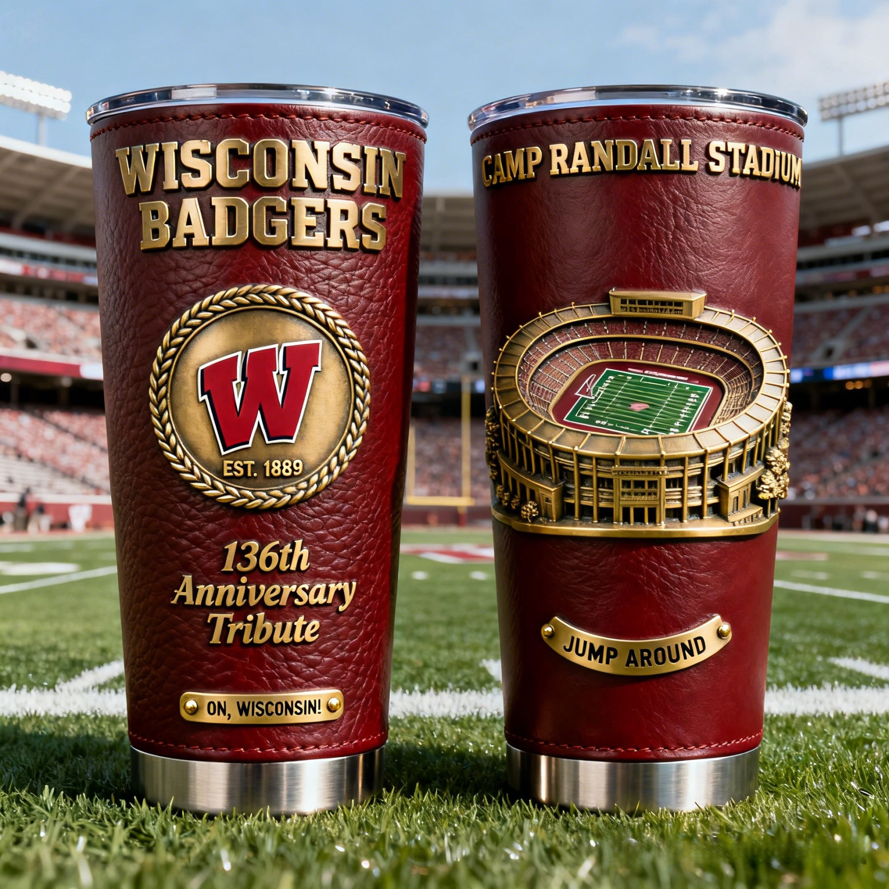 🏆 College Football Team Anniversary Premium Tribute Tumbler 🏈