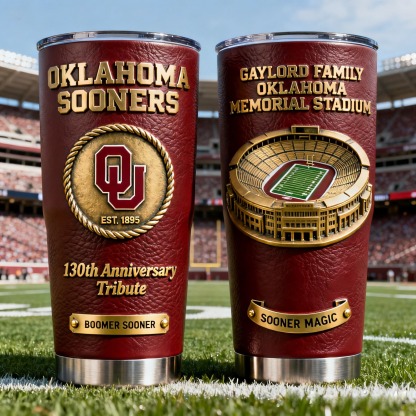 🏆 College Football Team Anniversary Premium Tribute Tumbler 🏈