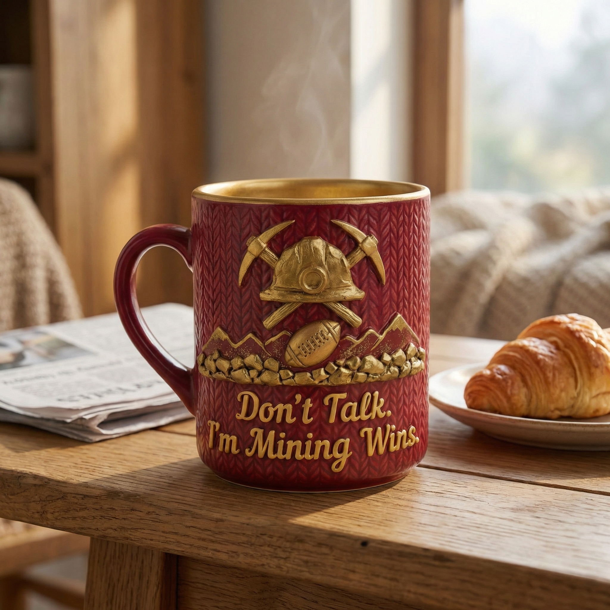 “Don’t Talk. I’m Mining Wins Mug
