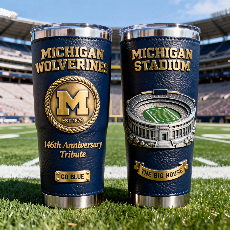 🏆 College Football Team Anniversary Premium Tribute Tumbler 🏈