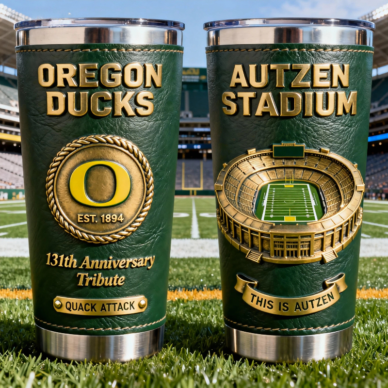 🏆 College Football Team Anniversary Premium Tribute Tumbler 🏈