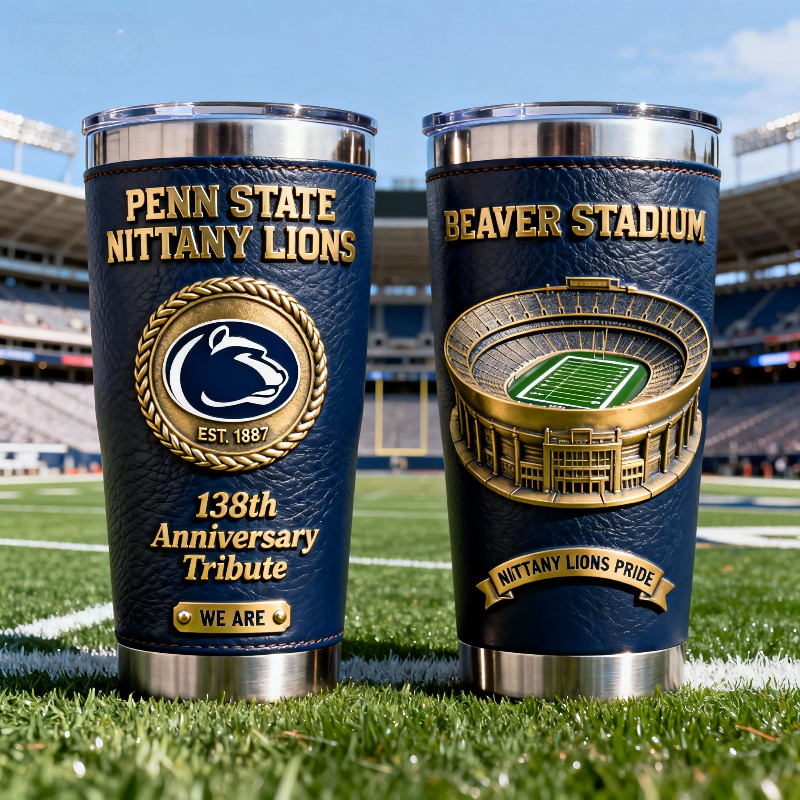 🏆 College Football Team Anniversary Premium Tribute Tumbler 🏈