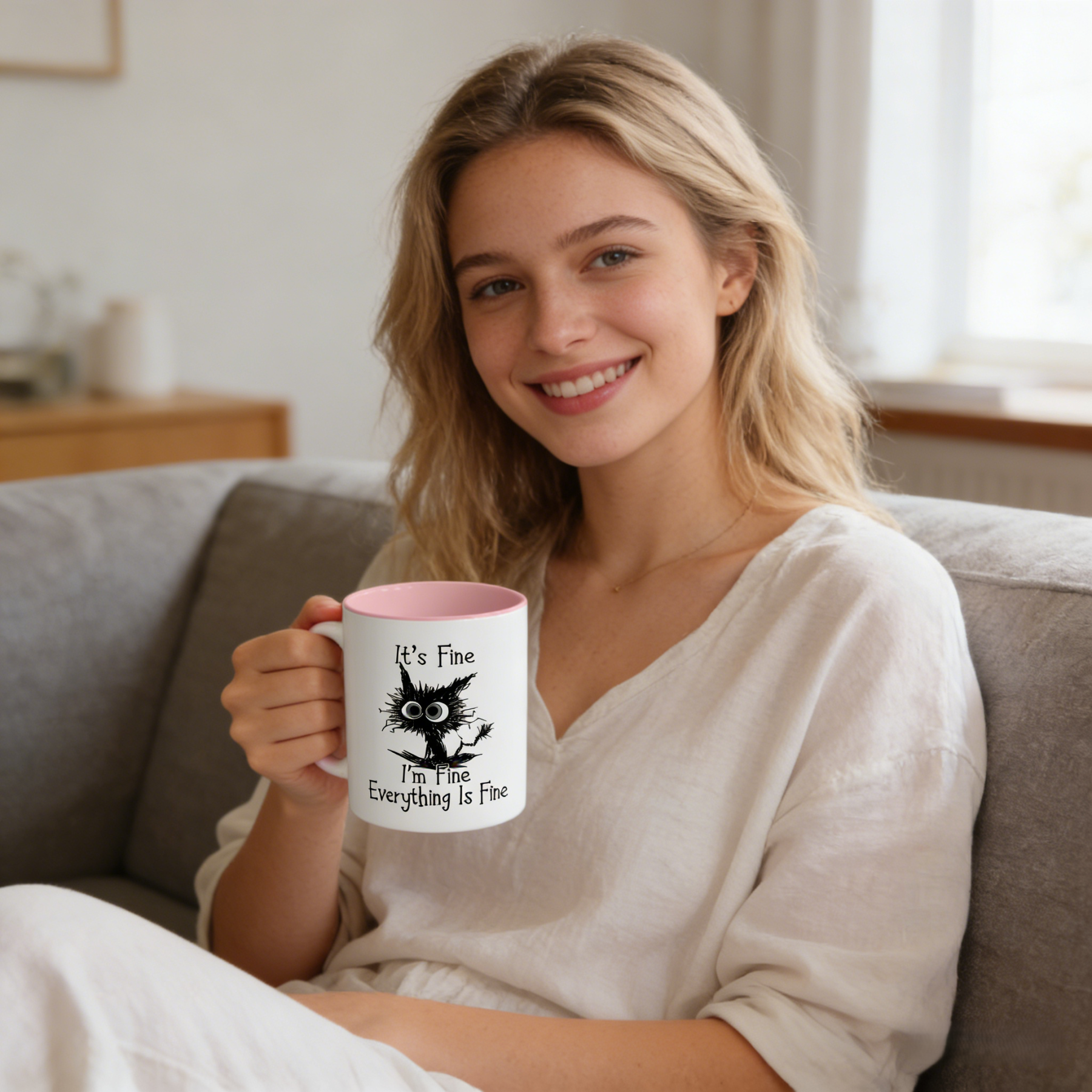 It's Fine I'm Fine Everything Is Fine Mug | WSMug10