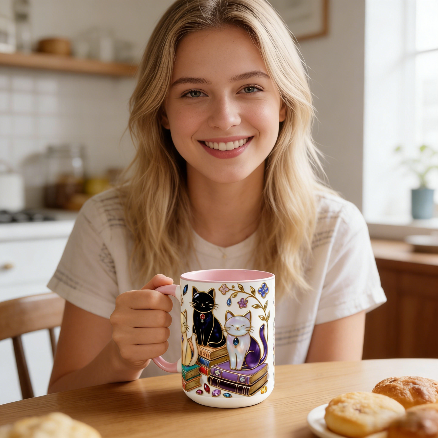 Stained Glass Style Cats Mug | WSMug13