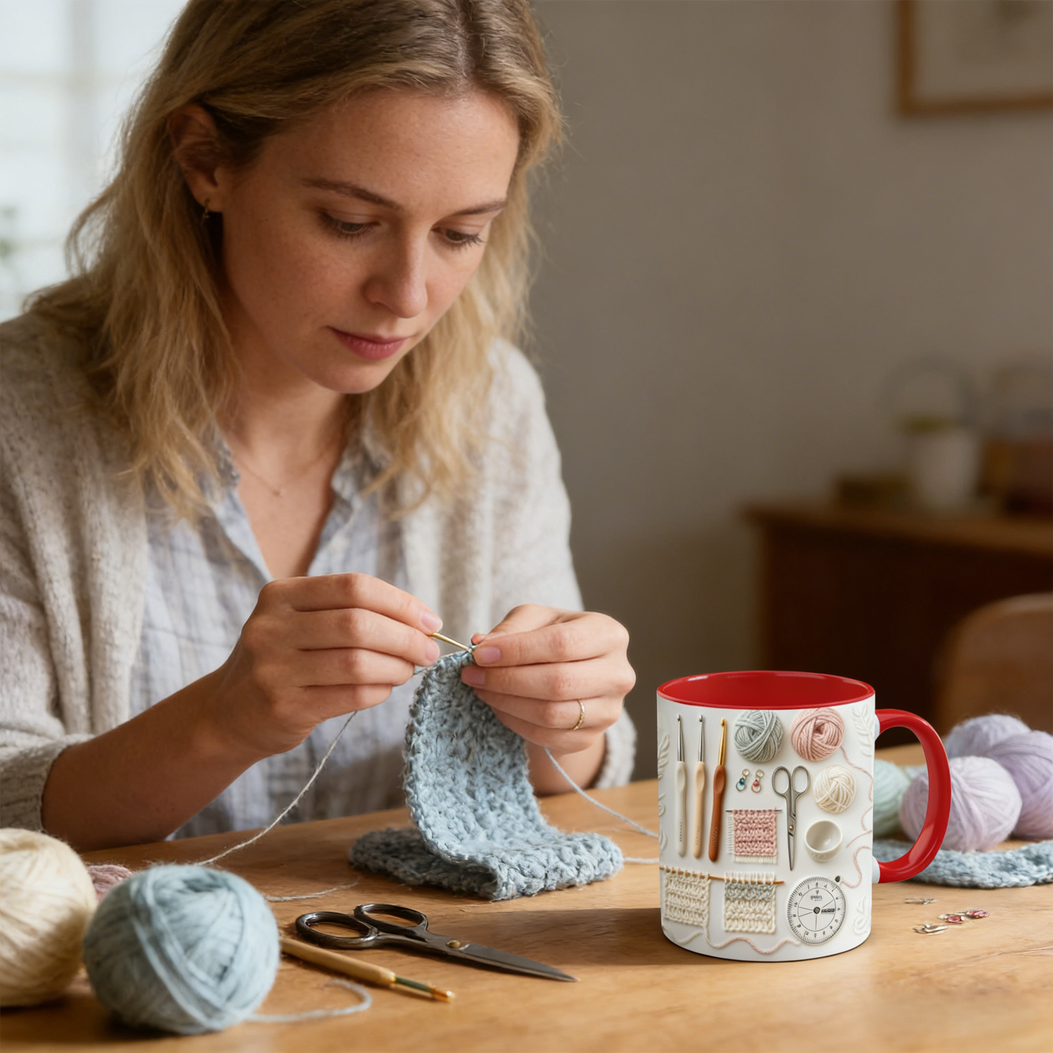 Sewing Supplies Themed Ceramic Mug | WSMug25