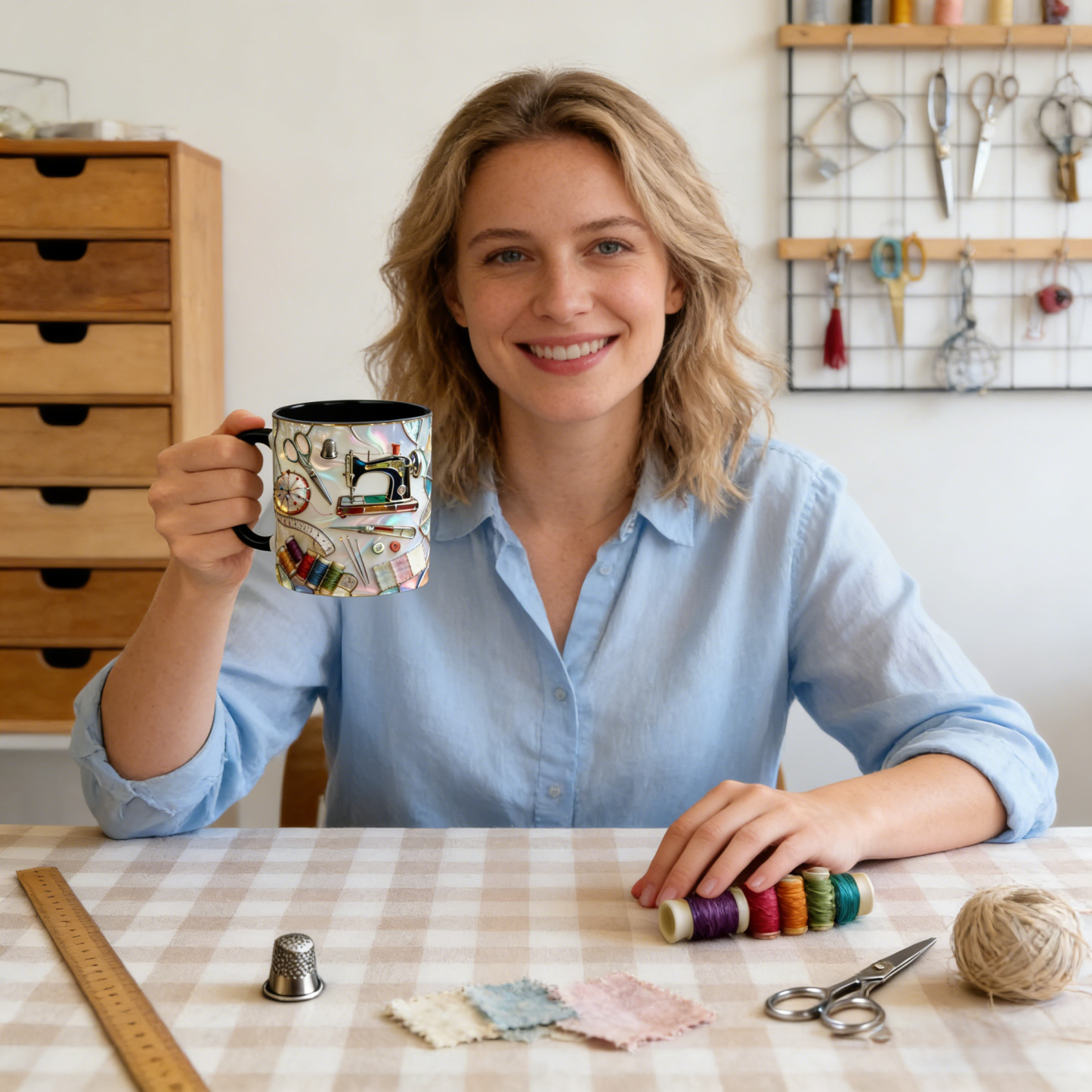 Sewing-Themed Ceramic Mug | WSMug48