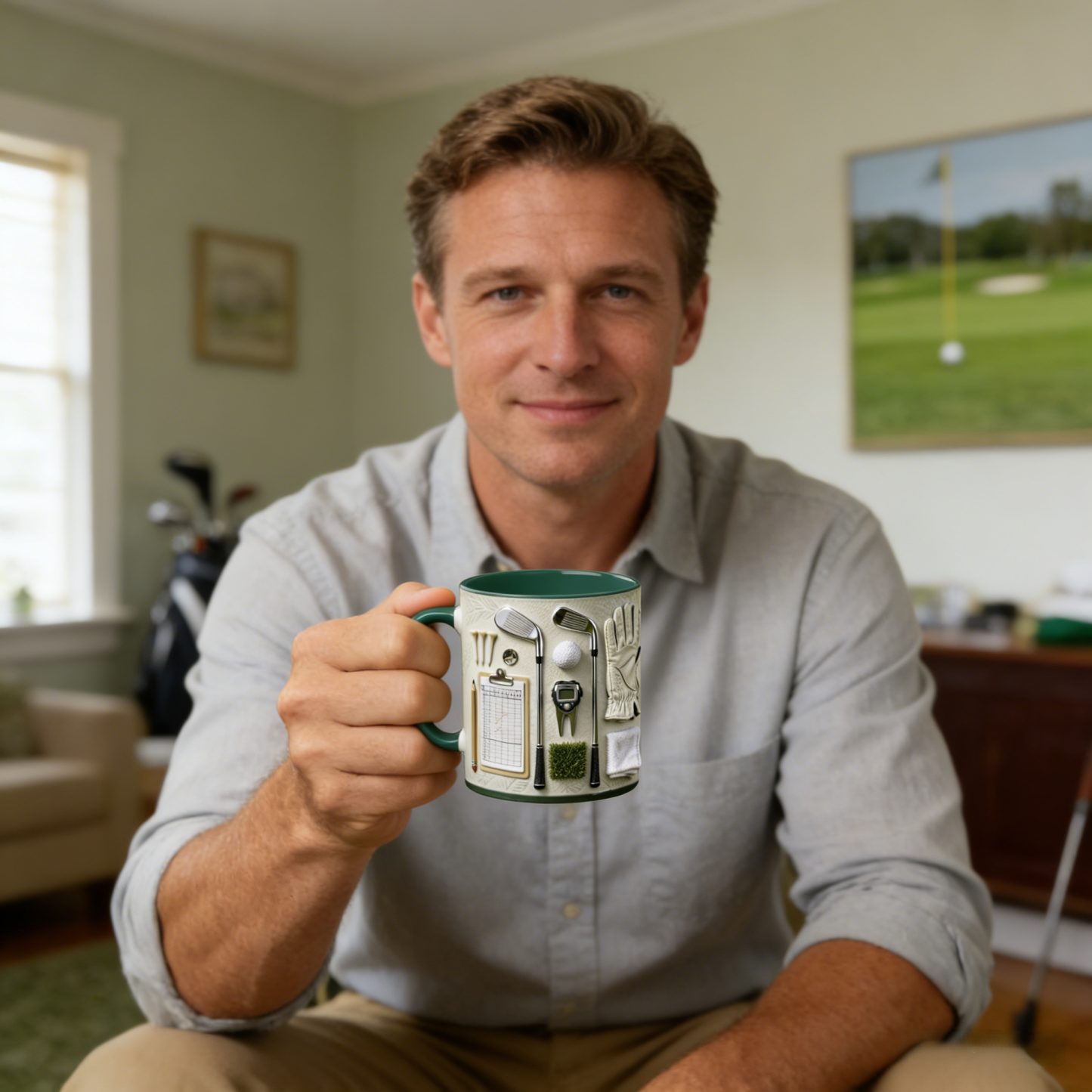 Golfer-Themed Ceramic Mug | WSMug56