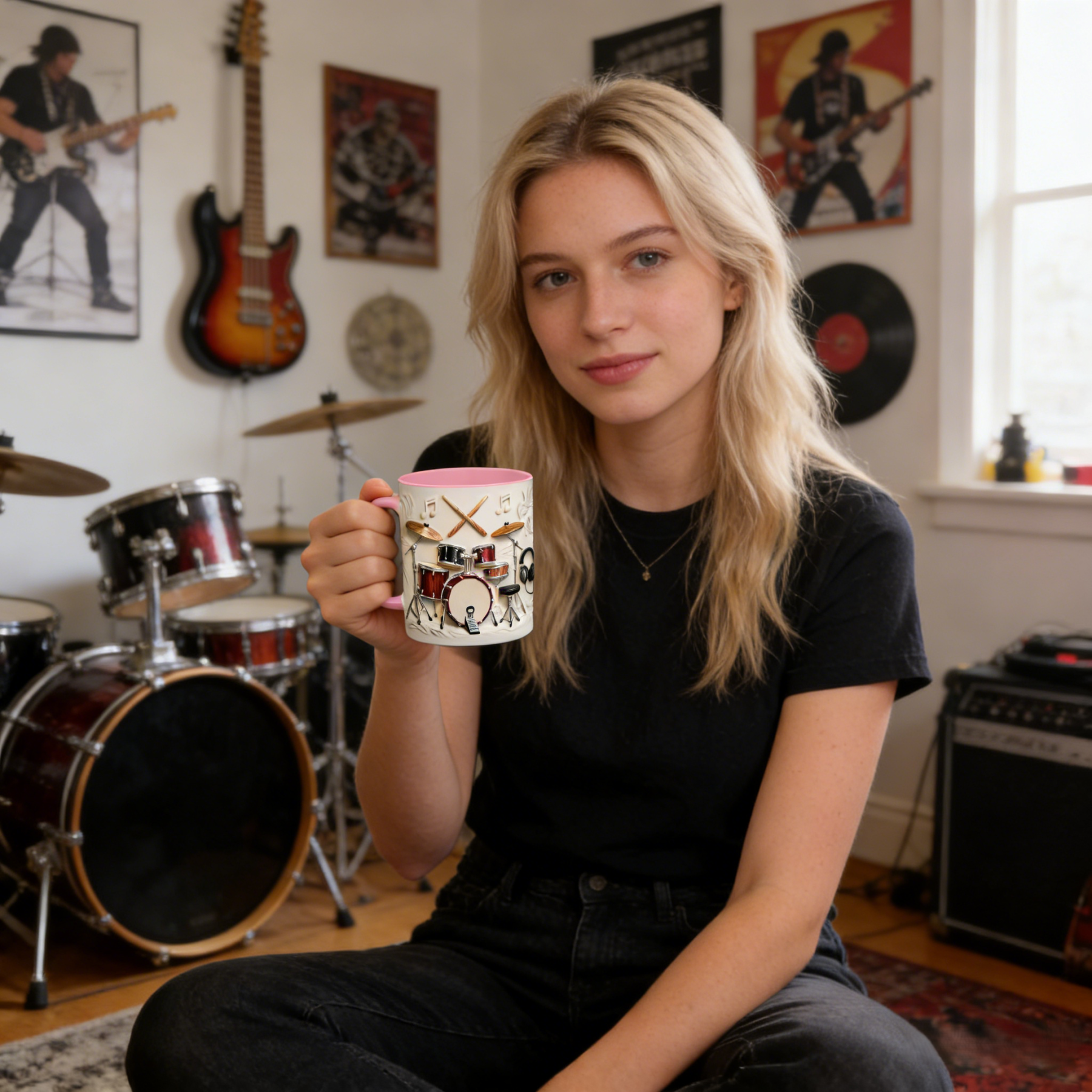 Drummer-Themed Ceramic Mug | WSMug57