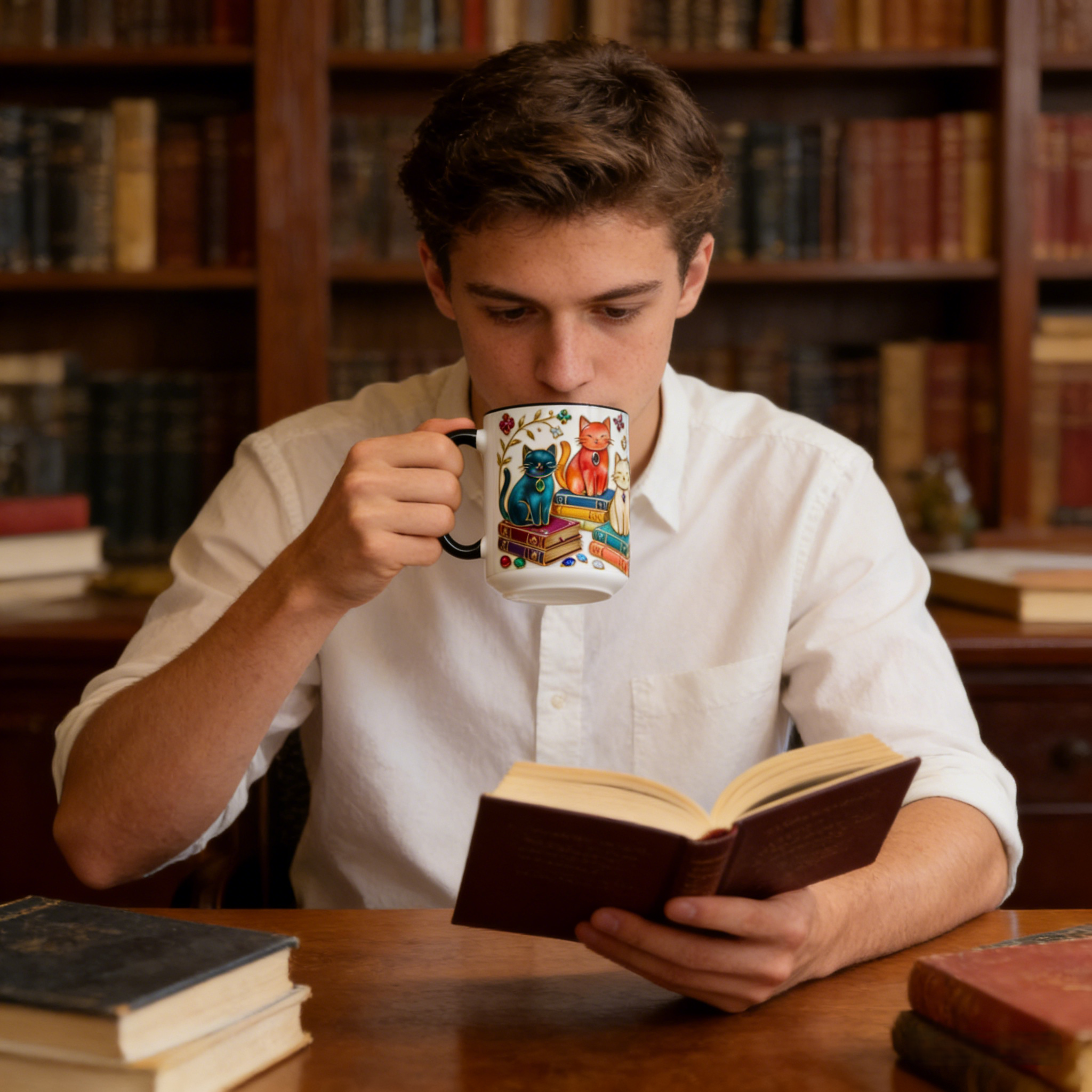 Stained Glass Style Cats Mug | WSMug13