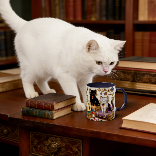 Stained Glass Style Cats Mug | WSMug13