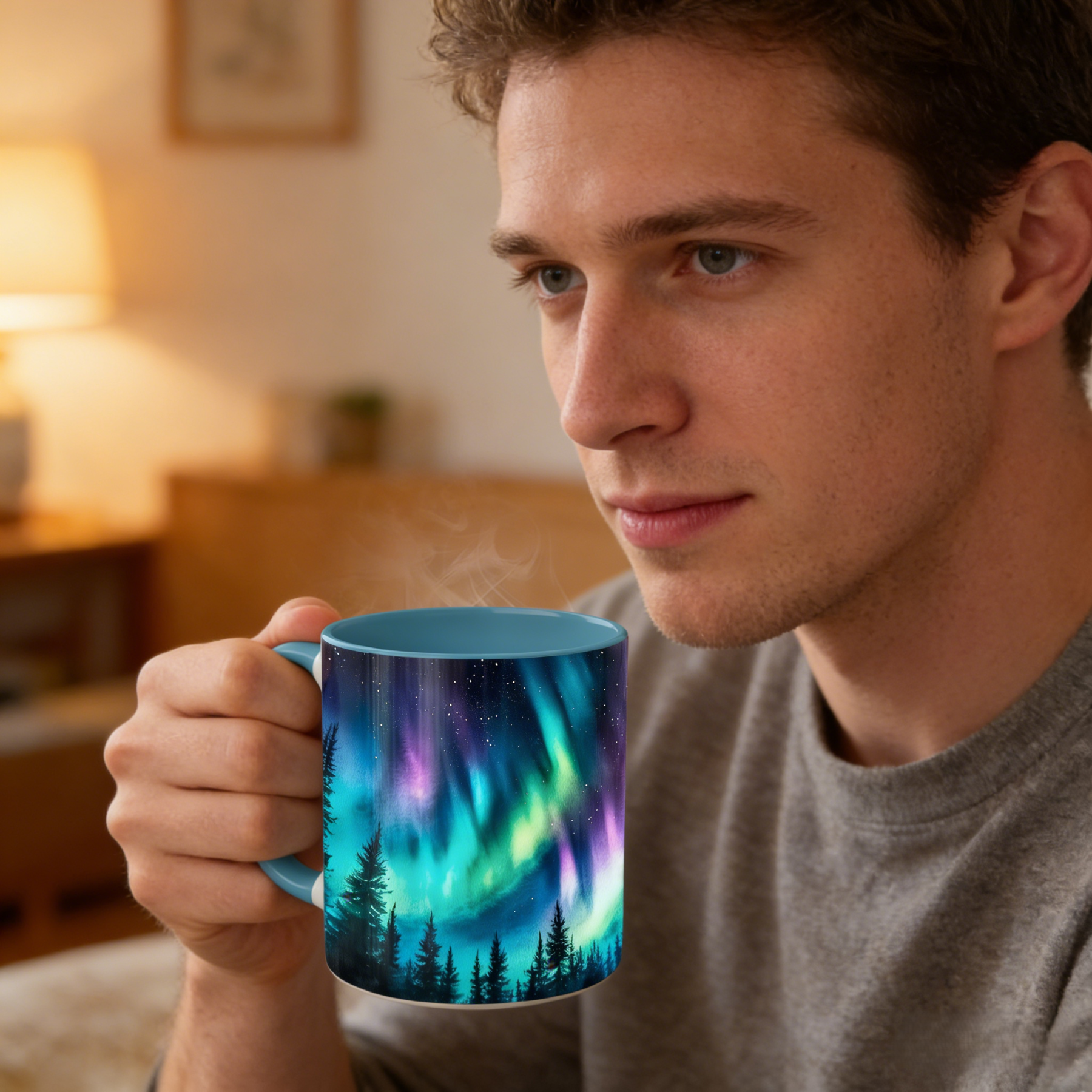 Aurora-Themed Ceramic Mug | WSMug52